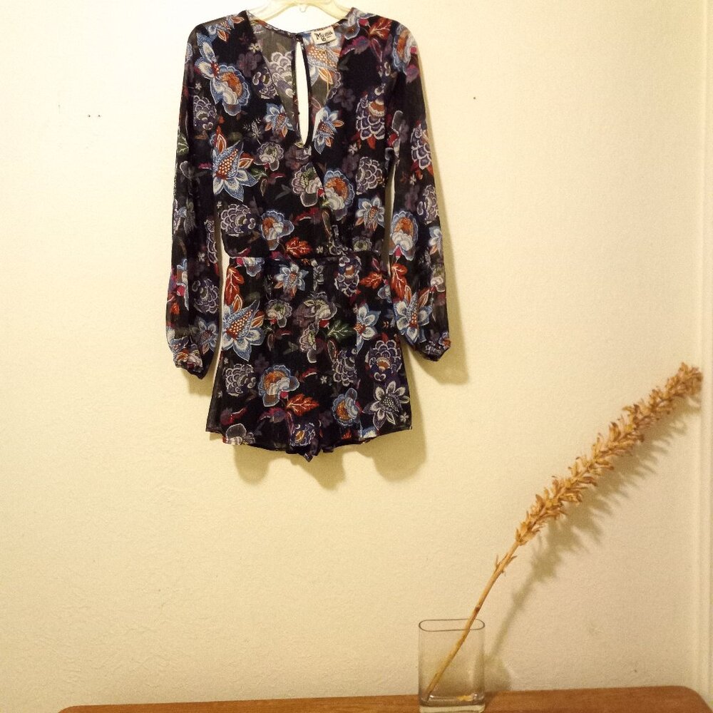 NWT Show Me Your Mumu Kelsey Romper City Nights Glimmer Size S Cocktail Festival